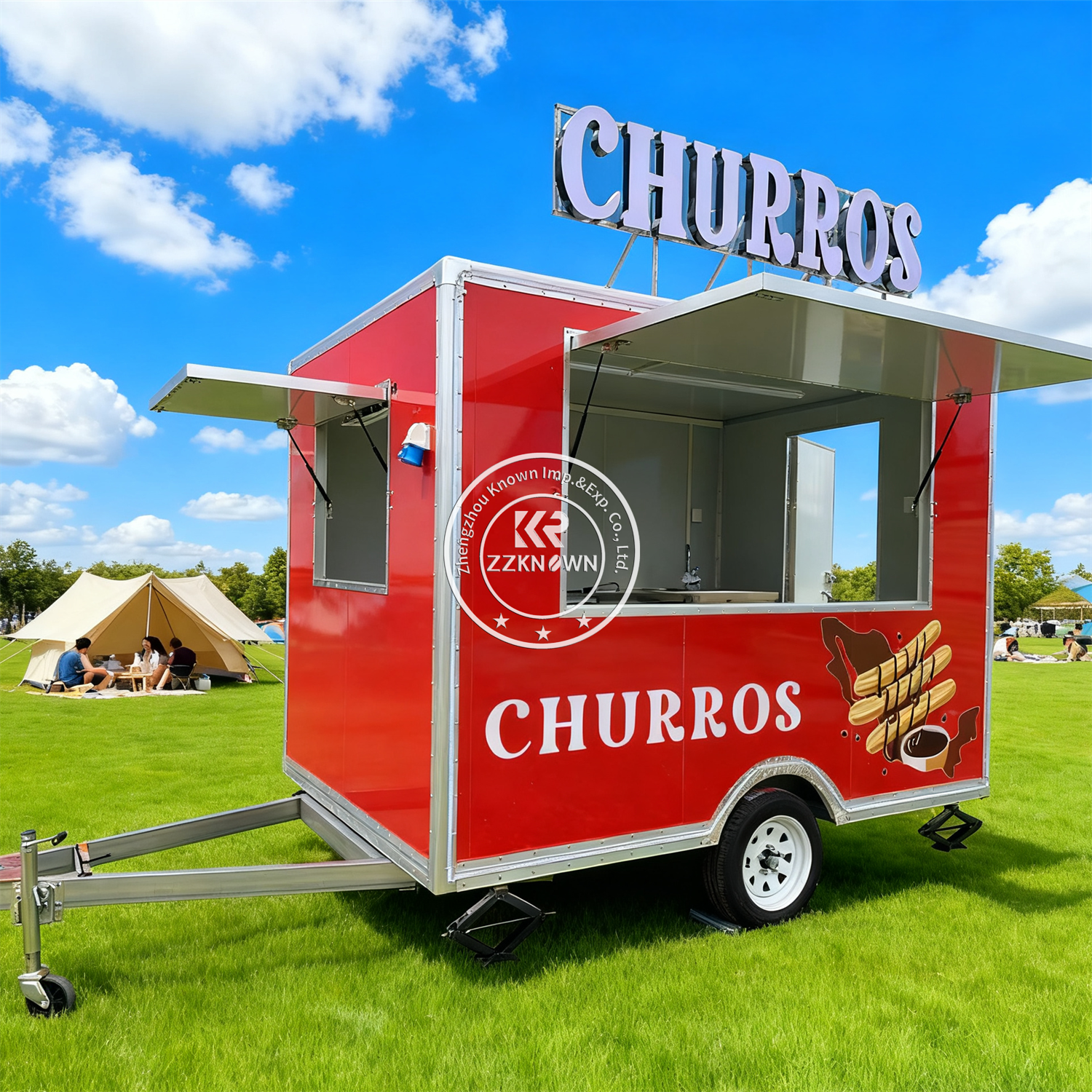 Fast Food With Snacks - Concession Food Trailer Street Mobile Truck