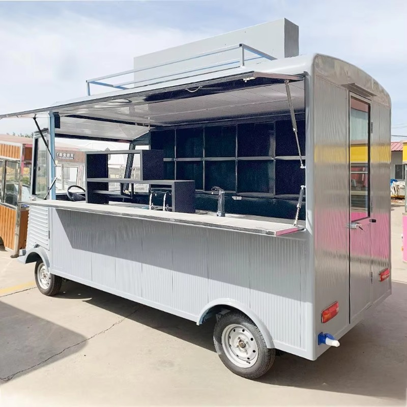 Fast Food With Snacks - Mobile Coffee Shop Hot Dog Snack