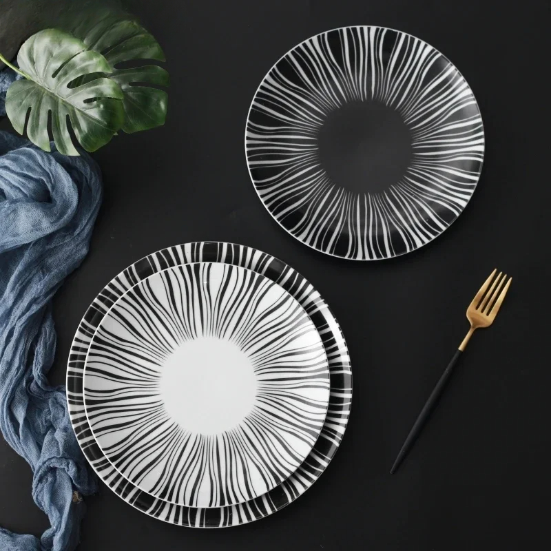 Ceramic Black White Stripes Ta – обзор и цена Food Good Snacks