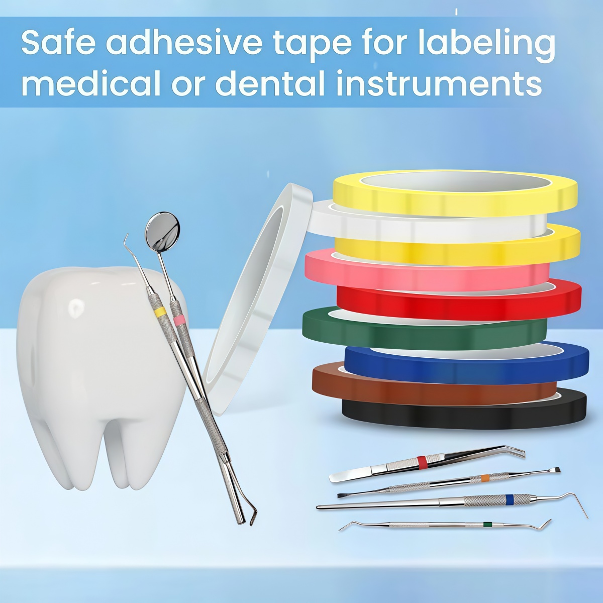 1 Roll Dental Instruments Tape – обзор и цена Candy Sour Strip