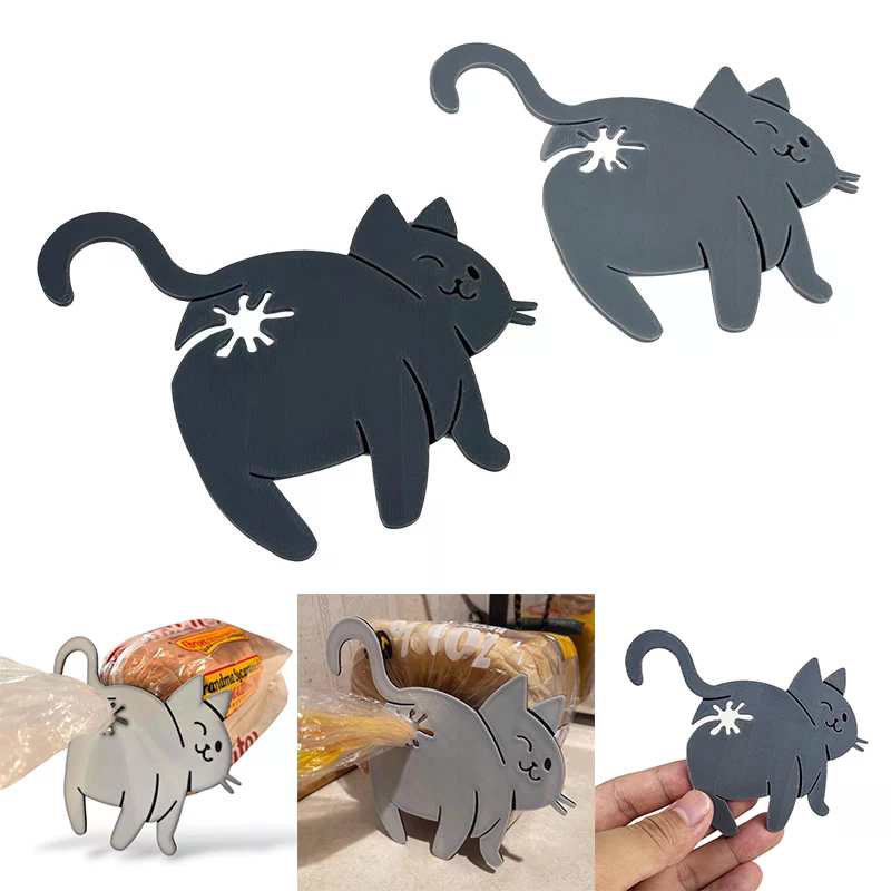 2pcs 3D Cat Butt Bread Bag Cli – обзор и цена Food Lovers Snacks