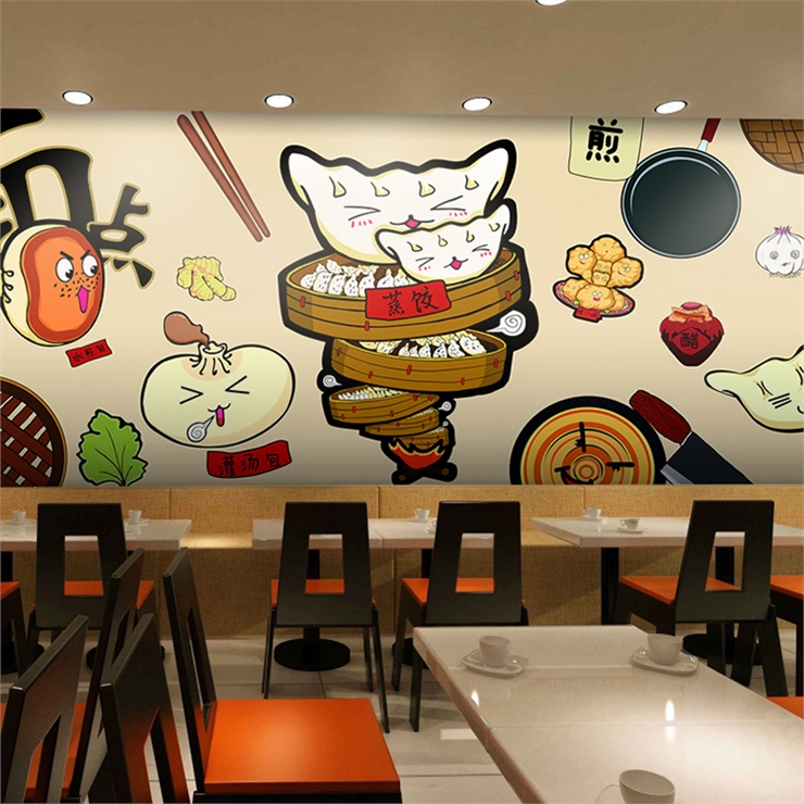 custom 3D Hand painted cartoon – обзор и цена Food Snacks Background