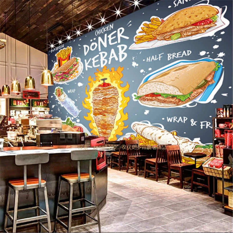Custom 3D American Fast Food M – обзор и цена Food Snacks Background