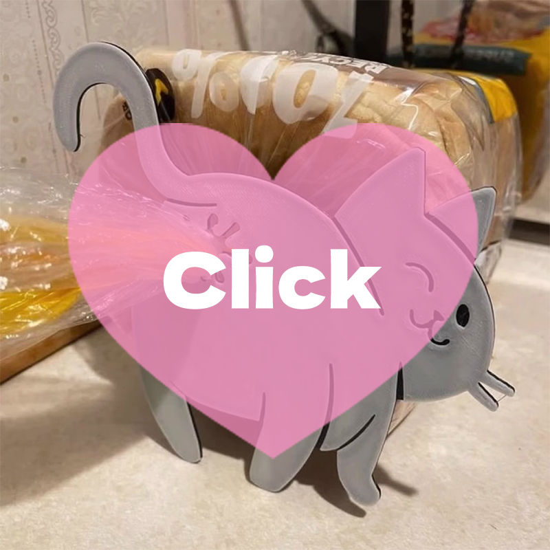 2pcs 3D Cat Butt Bread Bag Cli – обзор и цена Food Lovers Snacks