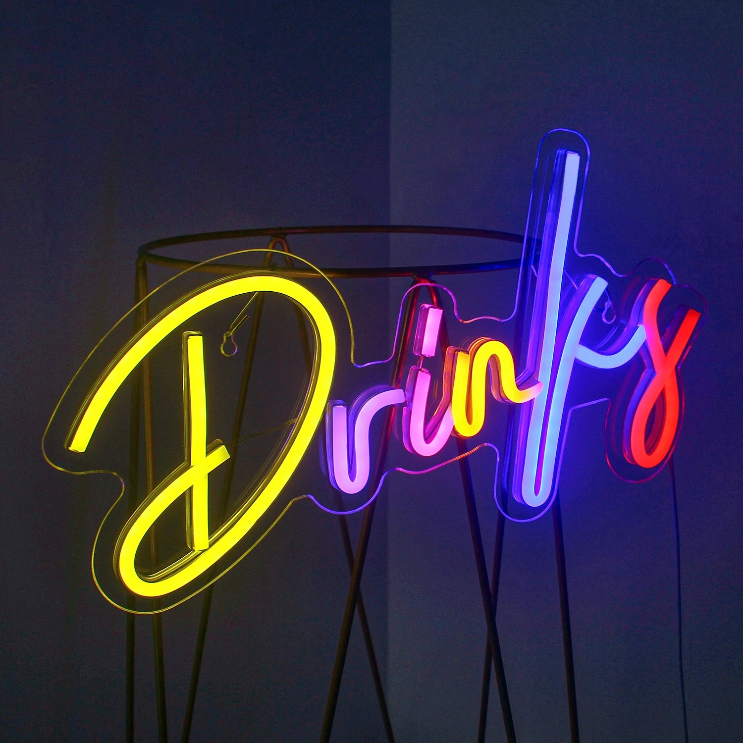 Drinks & Snacks Bar LED Neon L – обзор и цена Food Snacks Background