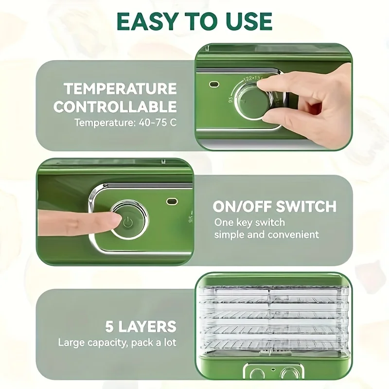 KEEHOME Food Dehydrator for Je – обзор и цена Food Snacks That Are Green