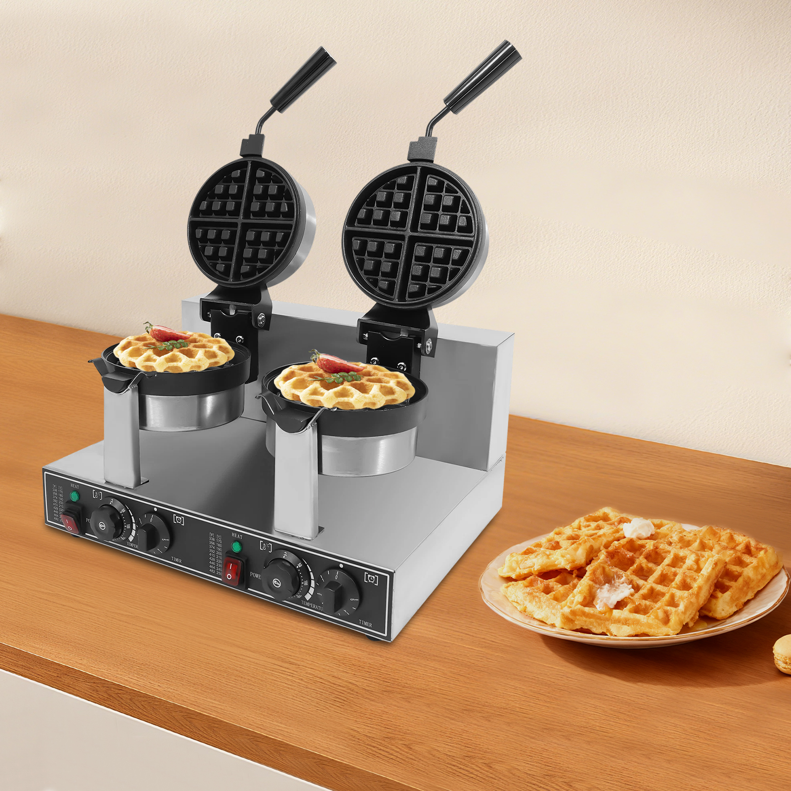 201 Stainless Steel Waffle Iro – обзор и цена Food Snacks At Home