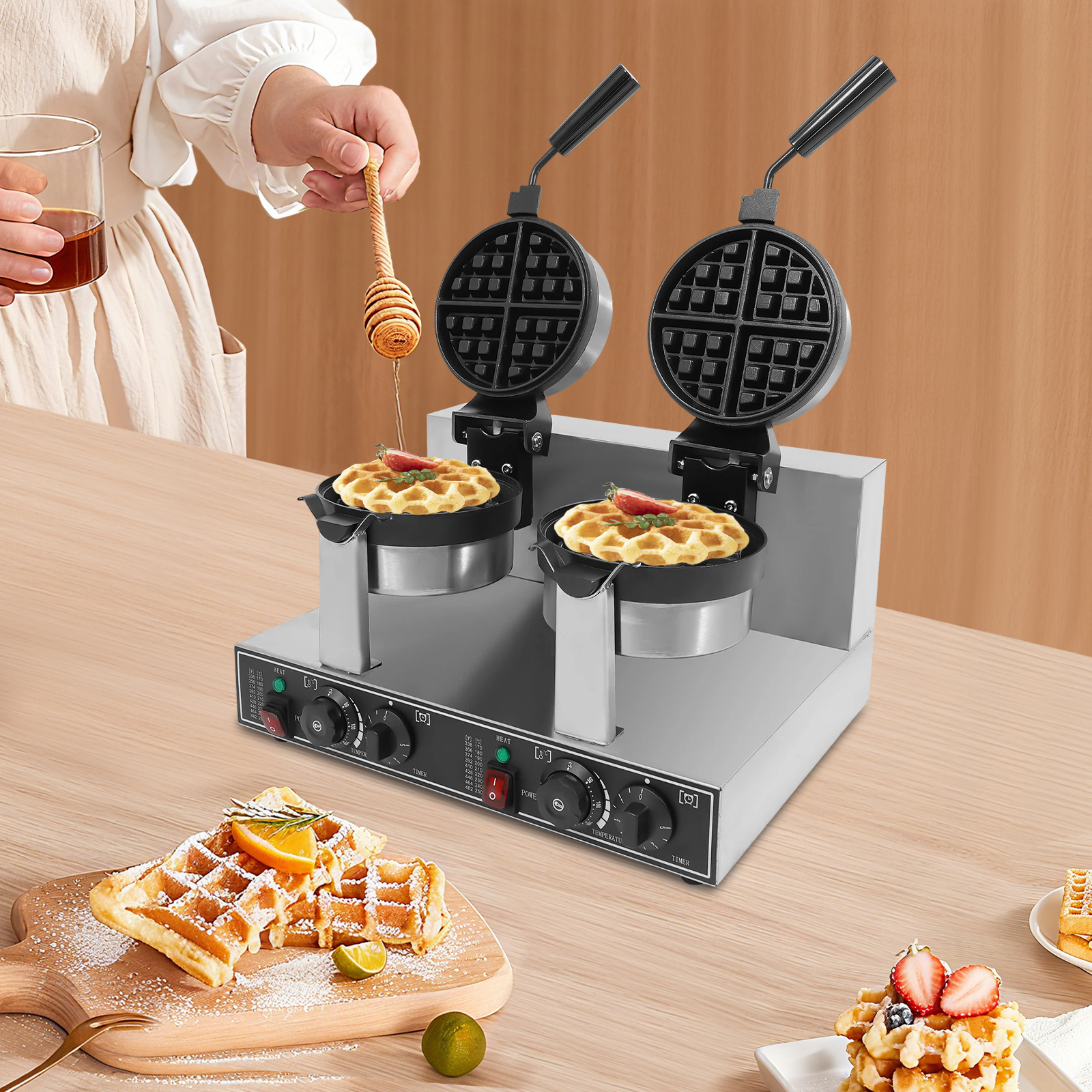 201 Stainless Steel Waffle Iro – обзор и цена Food Snacks At Home