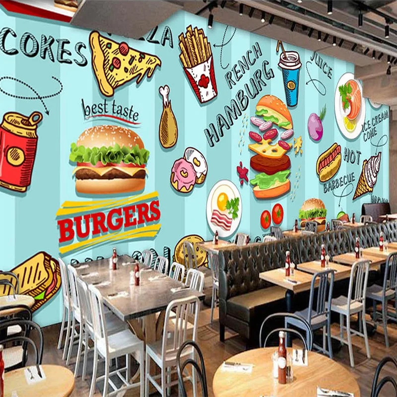 Custom 3D Wallpaper Hand-paint – обзор и цена Food Snacks Background