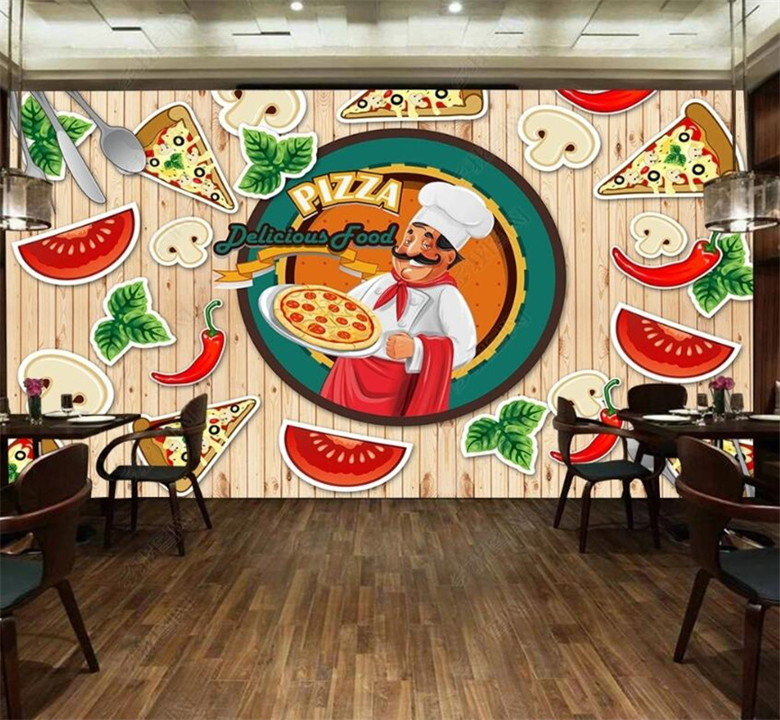 Custom Pizza Fast Food Mural W – обзор и цена Food Snacks Background