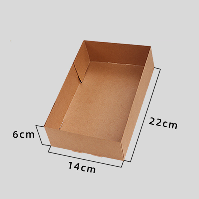 20/50Pcs Kraft Paper Food Tray – обзор и цена Fast Food With Snacks