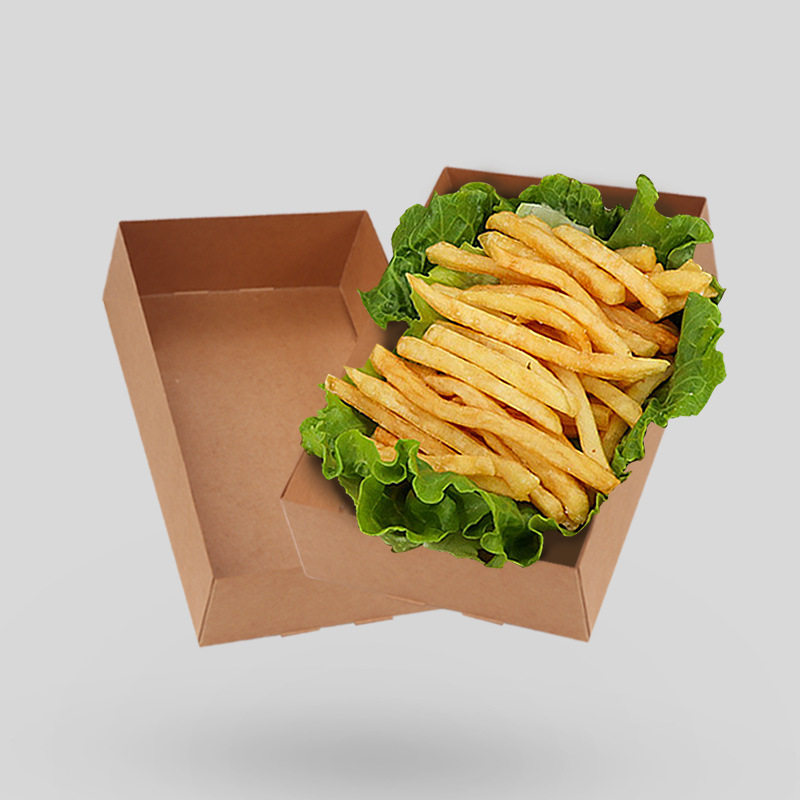 20/50Pcs Kraft Paper Food Tray – обзор и цена Fast Food With Snacks