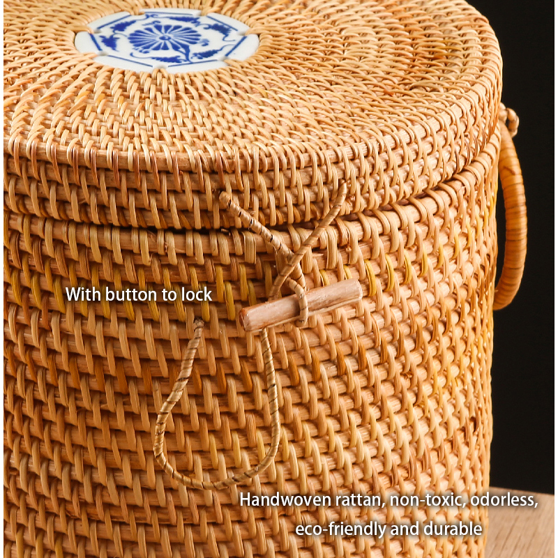 Handwoven Rattan Tea Storage B – обзор и цена Food Snacks That Are Green