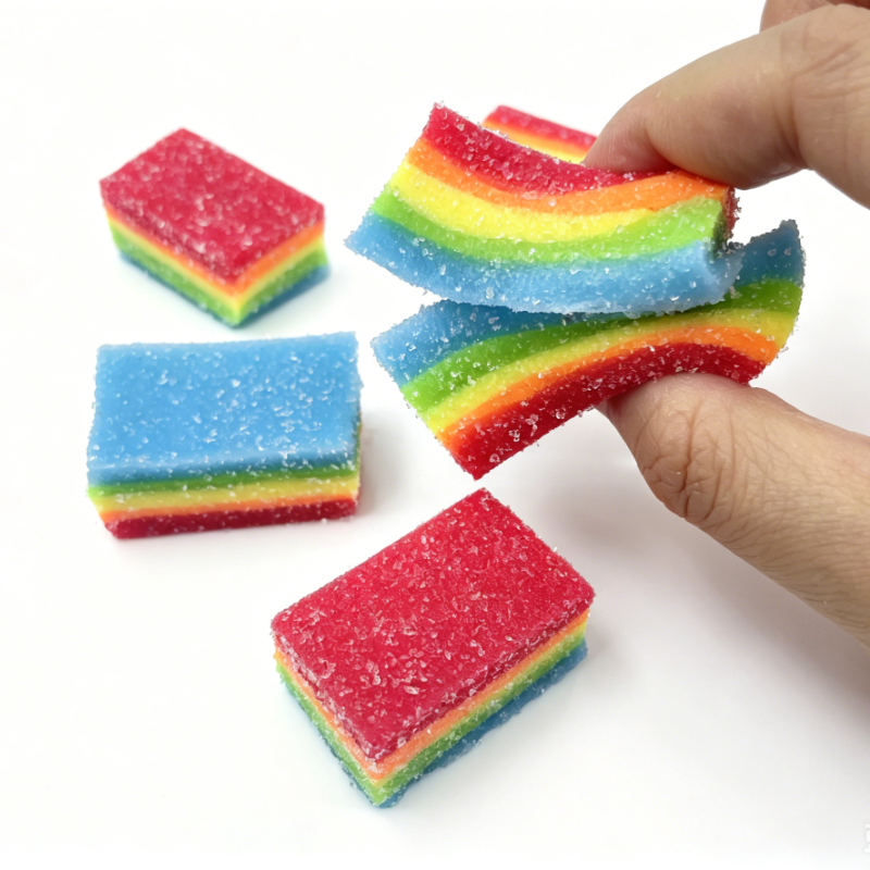 Squishy Rainbow Strip Stress B – обзор и цена Candy Sour Strip
