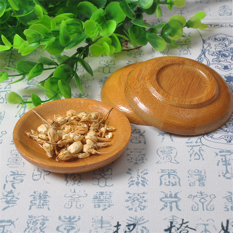 100Pcs/Lot Bamboo Saucer Stora – обзор и цена Food Snacks Background