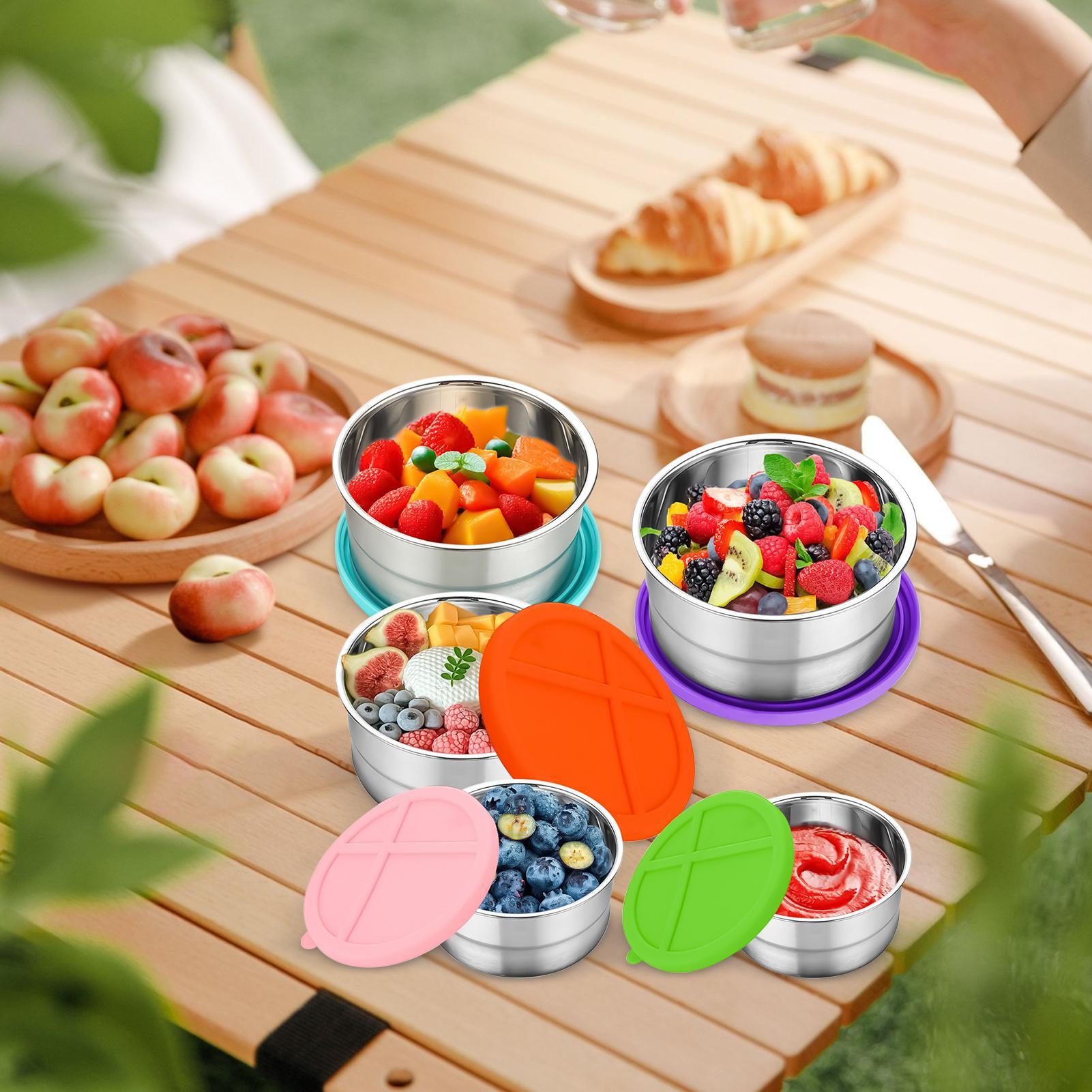 Metal Food Container 5 Pieces  – обзор и цена Food Snacks For Camping