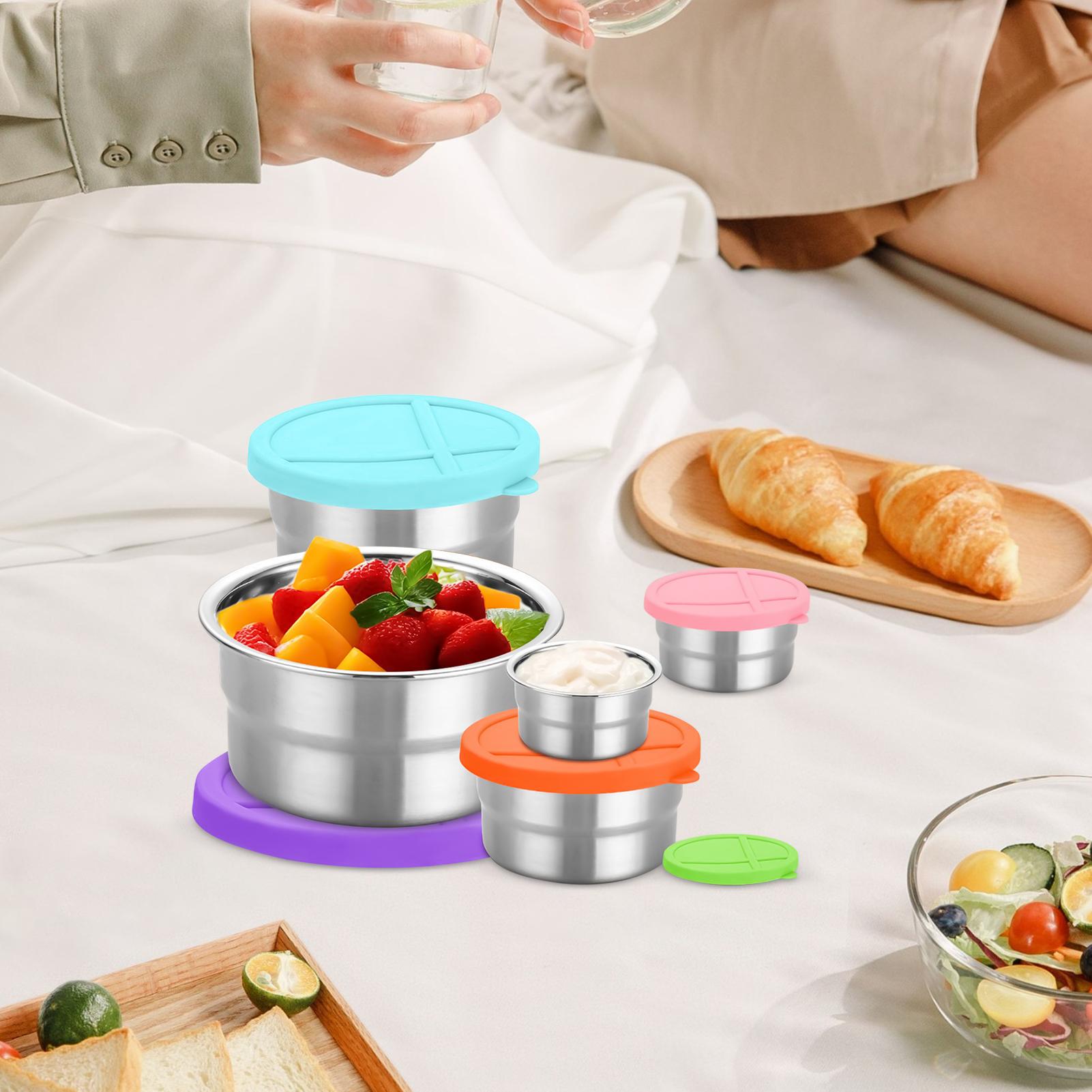 Metal Food Container 5 Pieces  – обзор и цена Food Snacks For Camping