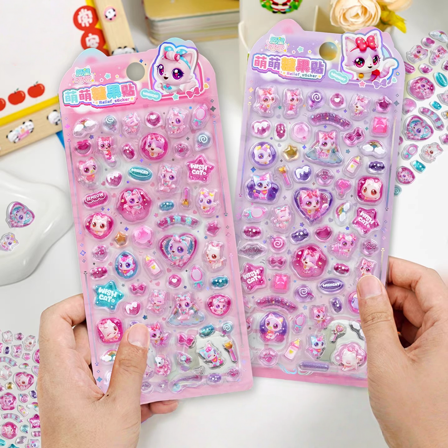 Kawaii 3D Puffy Relief Sticker – обзор и цена Candy Sour Strip