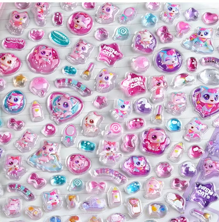Kawaii 3D Puffy Relief Sticker – обзор и цена Candy Sour Strip