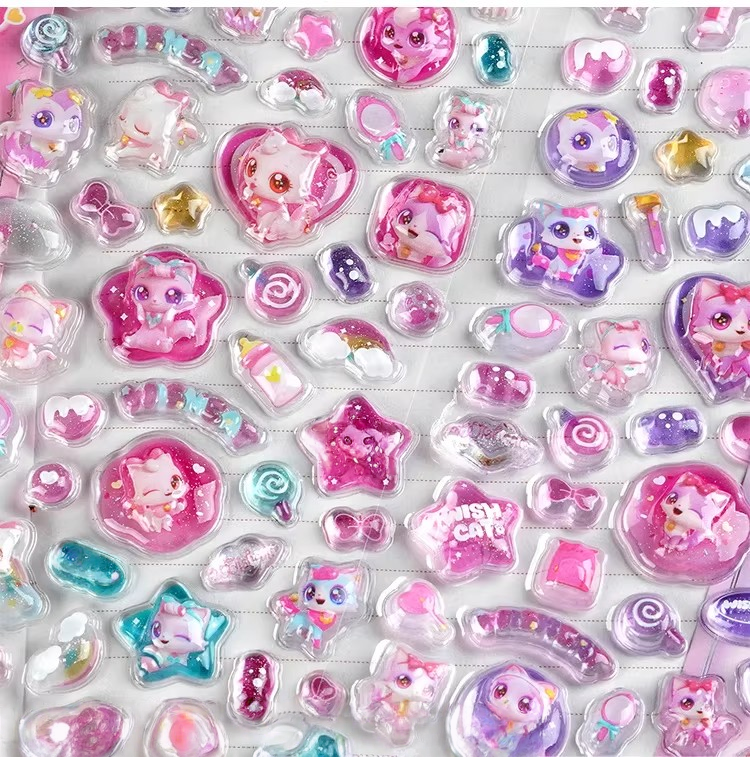 Kawaii 3D Puffy Relief Sticker – обзор и цена Candy Sour Strip
