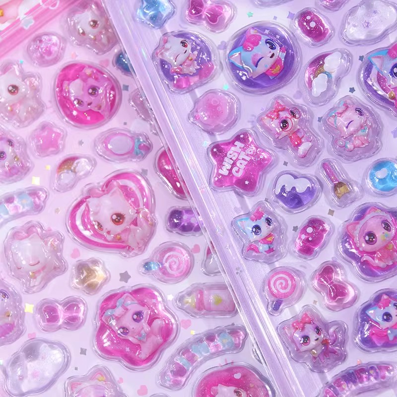 Kawaii 3D Puffy Relief Sticker – обзор и цена Candy Sour Strip
