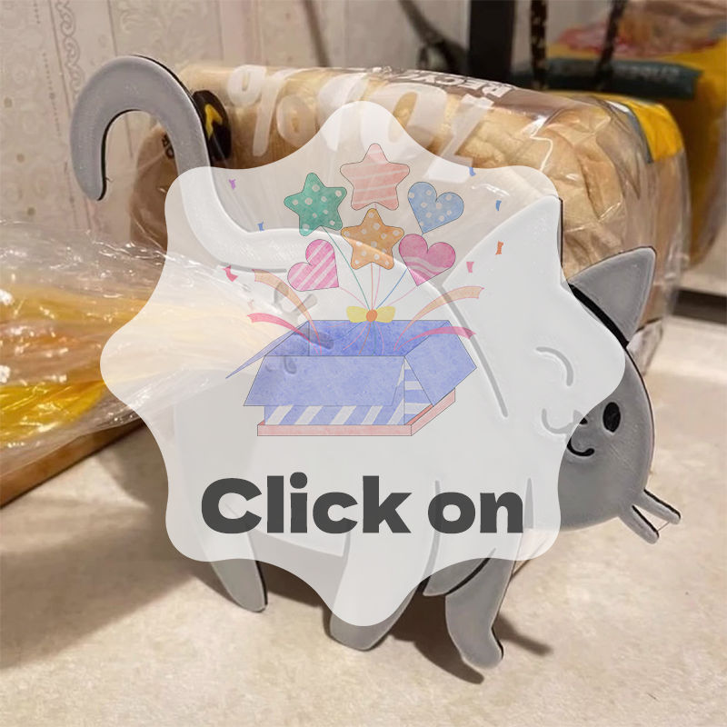 2pcs 3D Cat Butt Bread Bag Cli – обзор и цена Food Lovers Snacks