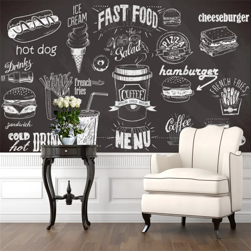 Custom Hand-painted Blackboard – обзор и цена Food Snacks Background