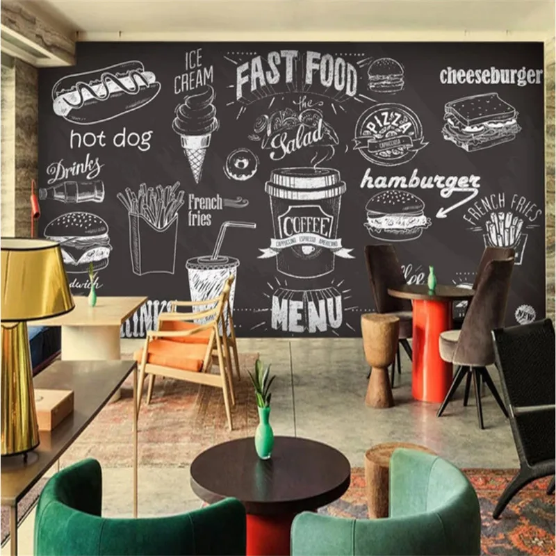 Custom Hand-painted Blackboard – обзор и цена Food Snacks Background