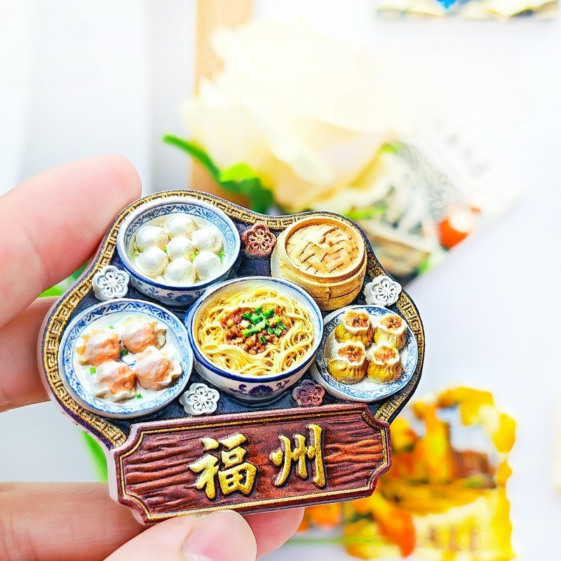 Fuzhou Snacks Fridge Magnet -  – обзор и цена Food Lovers Snacks